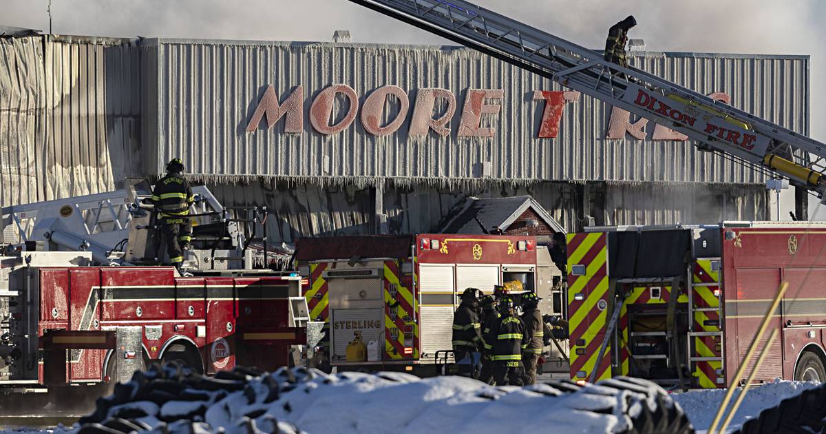 Photos Fire at Moore Tires in Rock Falls Shaw Local
