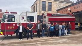 Joliet Central students receive first aid training from Joliet Fire Department