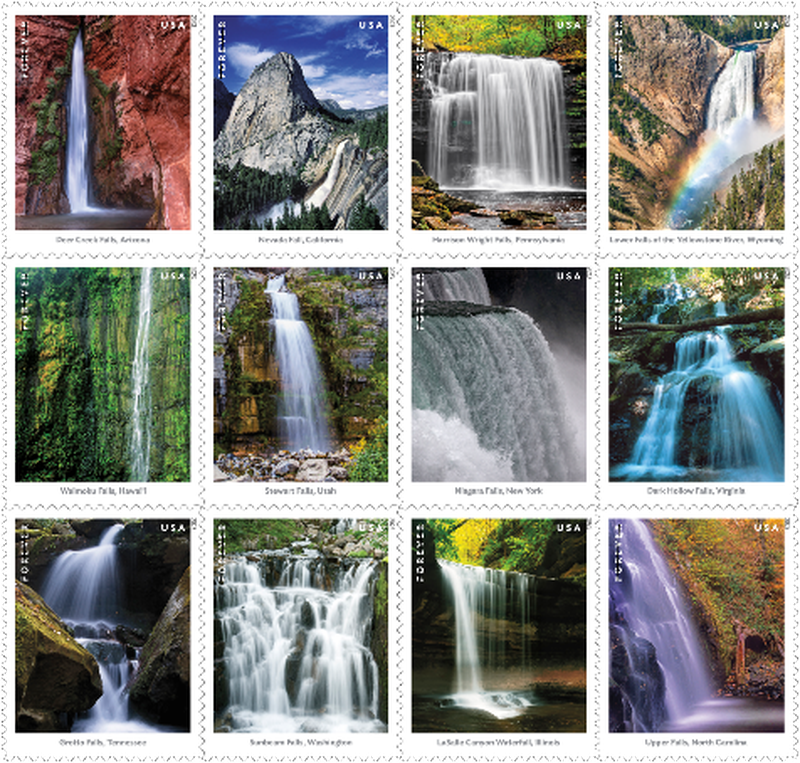 Starved Rock State Park's La Salle Canyon was selected to be one of 12 waterfalls featured in a U.S. Postal Service stamp collection.