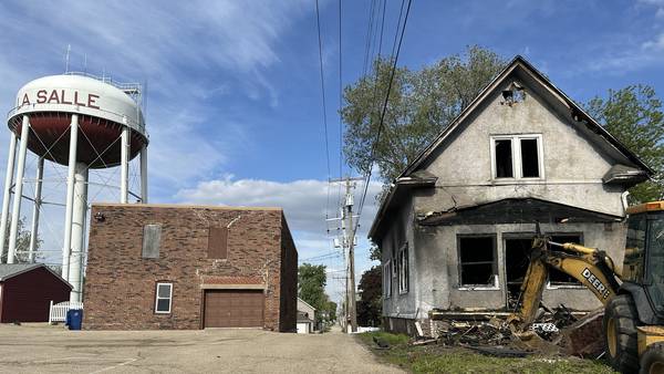 Demolition begins on La Salle home destroyed in January fire