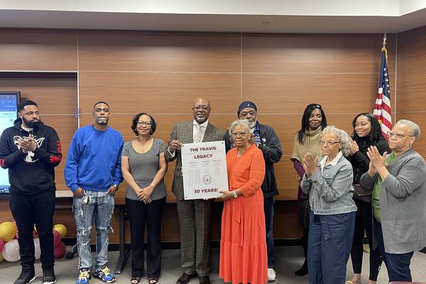 Lockport Township High School board mourns the passing of former member Della Travis