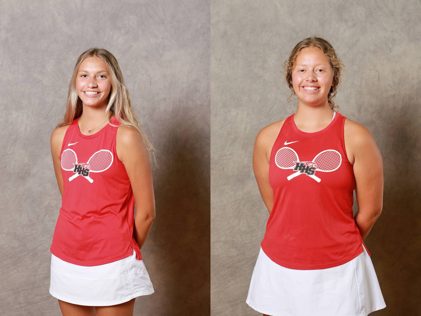 Kate Burkey (left) and Carlie Weishaar (right), Huntley