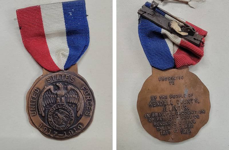 The Kendall County Circuit Clerk’s Office is seeking to return unclaimed medals issued to Kendall County WWI veterans in 1919.