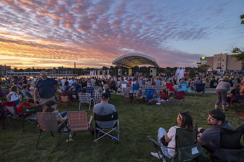 Hundreds packed the park in Rock Falls Wednesday, July 3, 2024 for the Jaycee’s fireworks show.