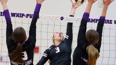 Photos: Prairie Ridge vs. Hampshire FVC girls volleyball