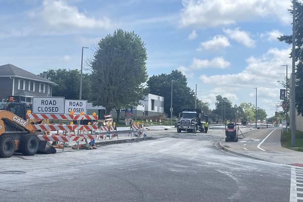 New $1.8M DeKalb roundabout on pace to finish in time for NIU classes to start