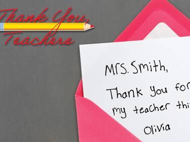 Thank You Teacher Letters: Kane County Chronicle