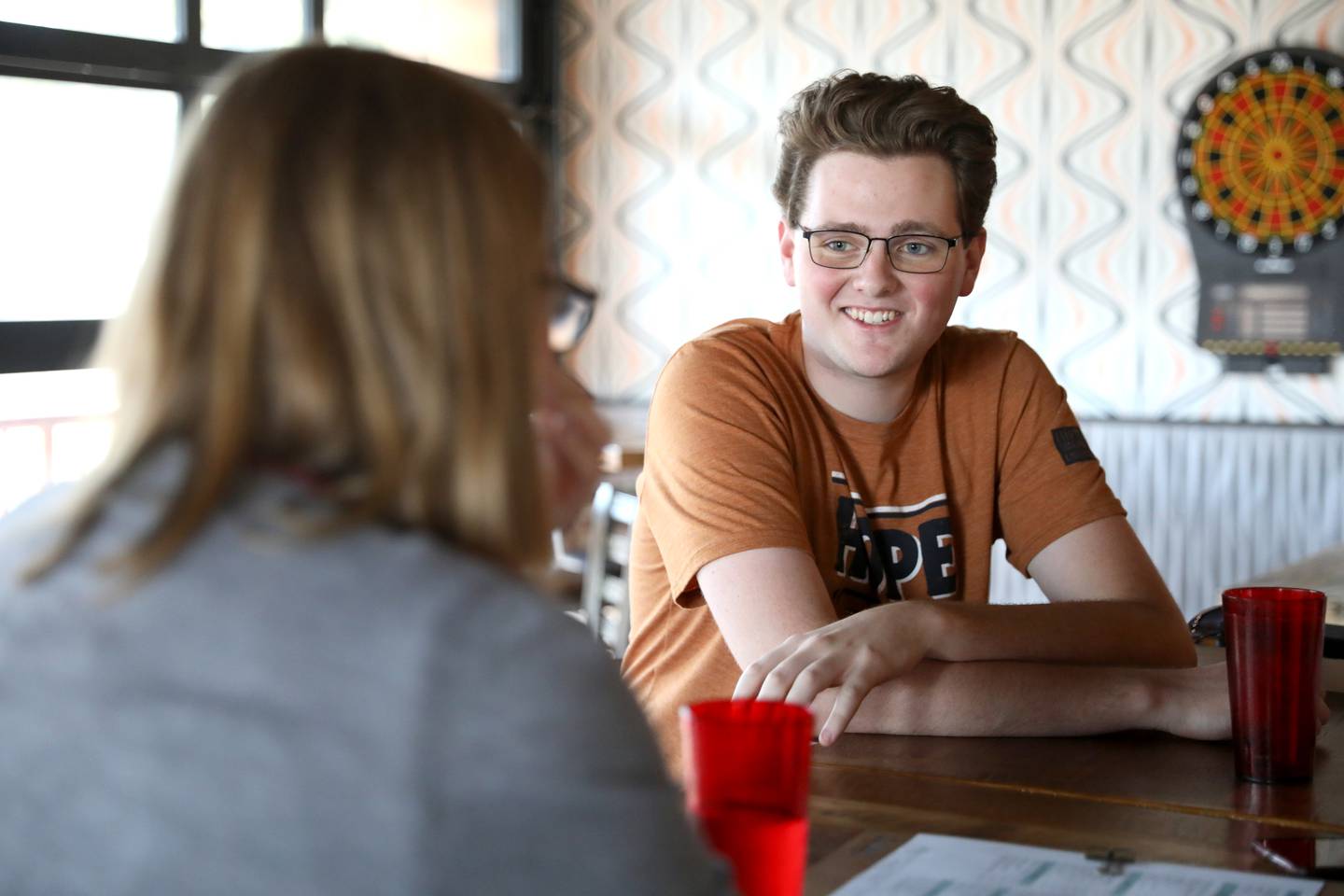Bethany Covenant Church Worship Director Ethan Bryant talks about  hosting church services at Pollyanna Brewing Company in St. Charles. The church formerly met at Dimples Donuts.