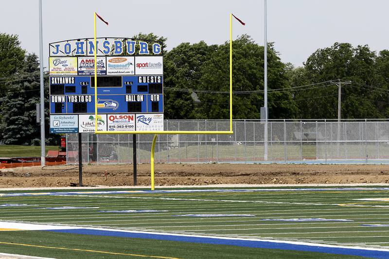 Construction continues on the Johnsburg High School's new athletic complex on Wednesday, June 19, 2024.