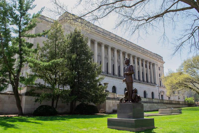 The Michael J. Howlett building, which houses several secretary of state services, is pictured in Springfield.