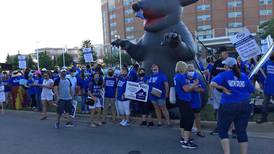 Union nurses strike at AMITA Health Saint Joseph Medical Center