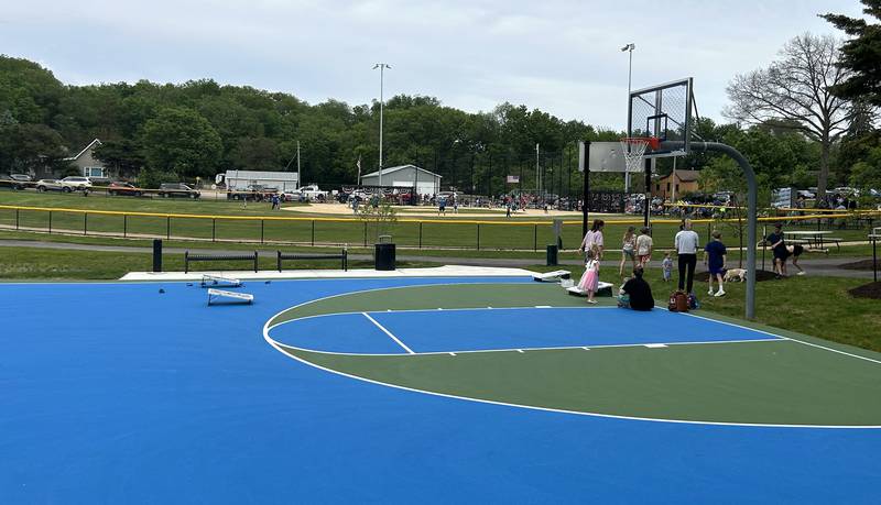 The upgrades at the Oregon Park District's Park East Inland Side recreation area include a new basketball court and renovated ball field. An official grand opening event was held at the park on Monday, May 18, 2026.