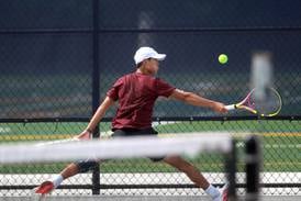 Prairie Ridge’s Jacob Kim, Wolves’ doubles team of Tim Jones, Cole Palese advance to final day of state meet