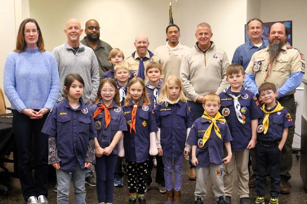Boy Scouts help celebrate America 250 at DeKalb City Council meeting