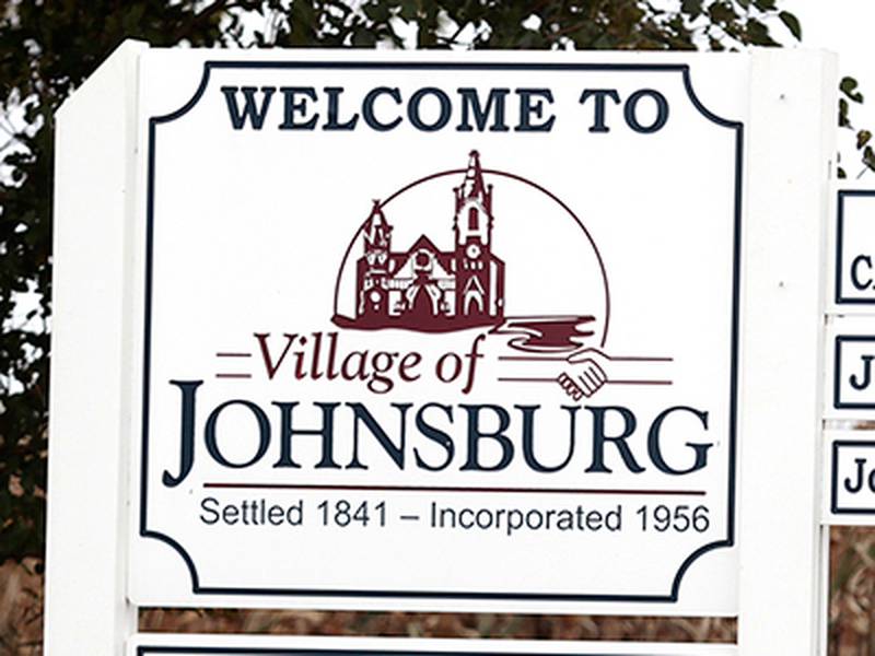 This Northwest Herald file photo shows an entry sign for the village of Johnsburg.