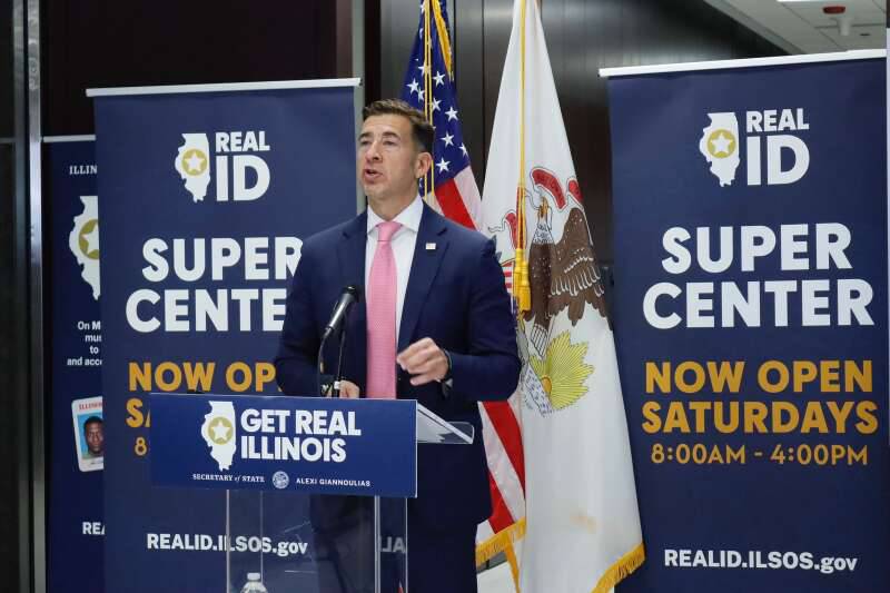 Secretary of State Alexi Giannoulias discusses offering extended hours at DMVs so residents can obtain REAL IDs.