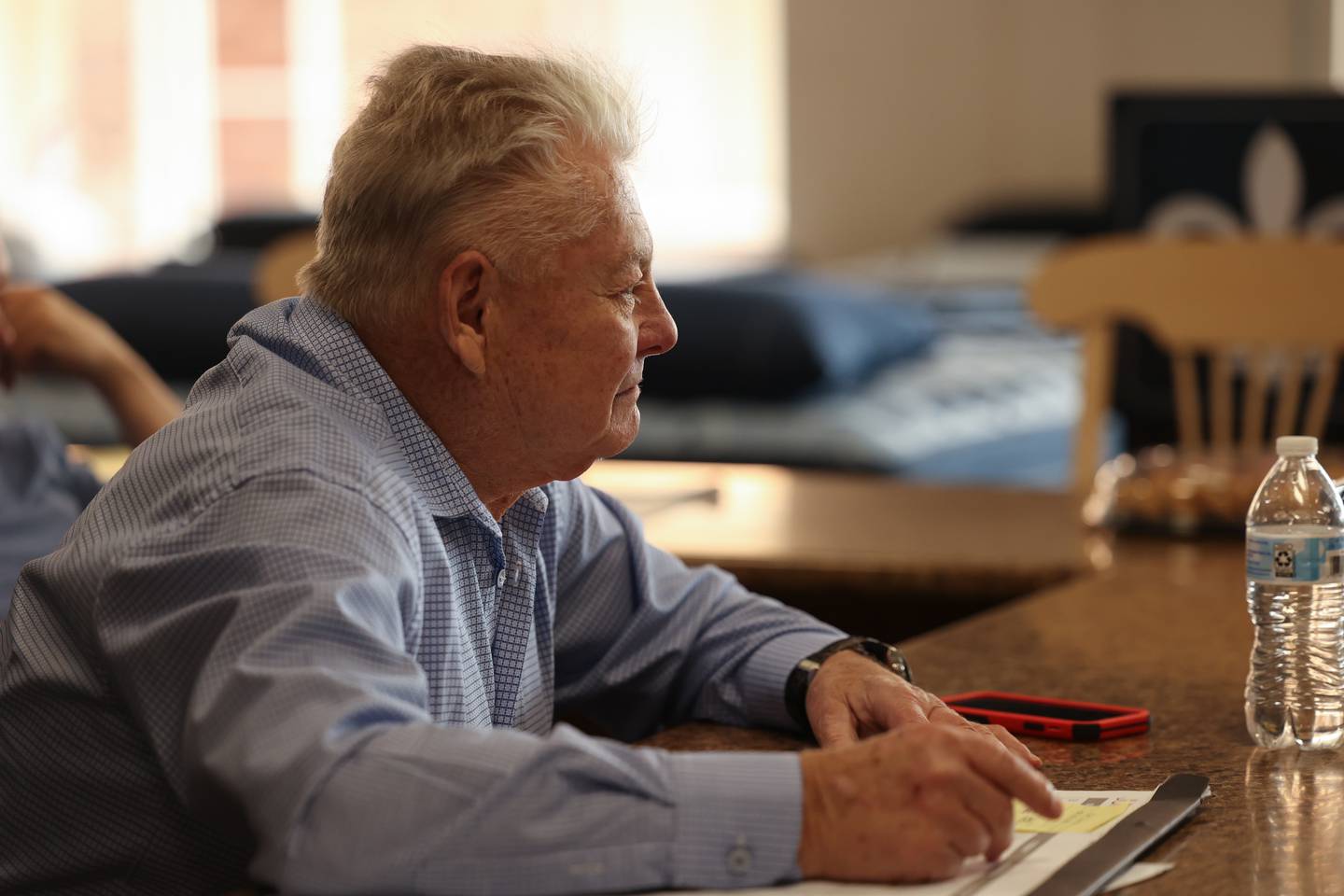 Rick Brocies sits in his family-owned City Wide Mattress store on Monday, June 12, 2023 in Shorewood.