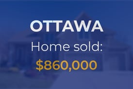 Sale closed in Ottawa: $860,000 for a single-family home
