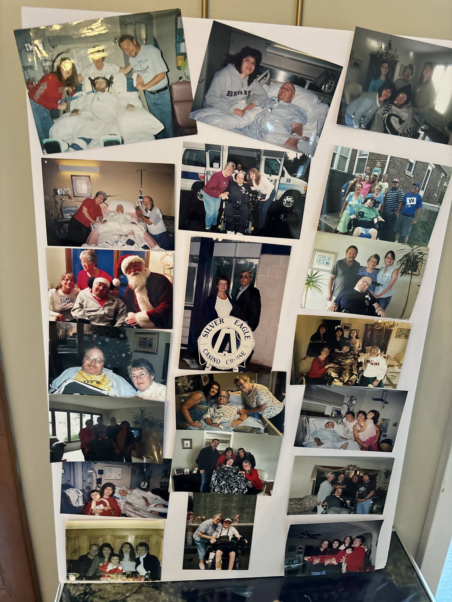 A collage of photos from Jeffrey "JJ" Johnson's life created by his family.