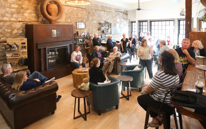 Around 50 people attended a meeting and petition signing on the Starved Rock name on Monday, April 29, 2024 at Bruce and Ollie's in Utica. The IDNR is looking at changing the name of Starved Rock.