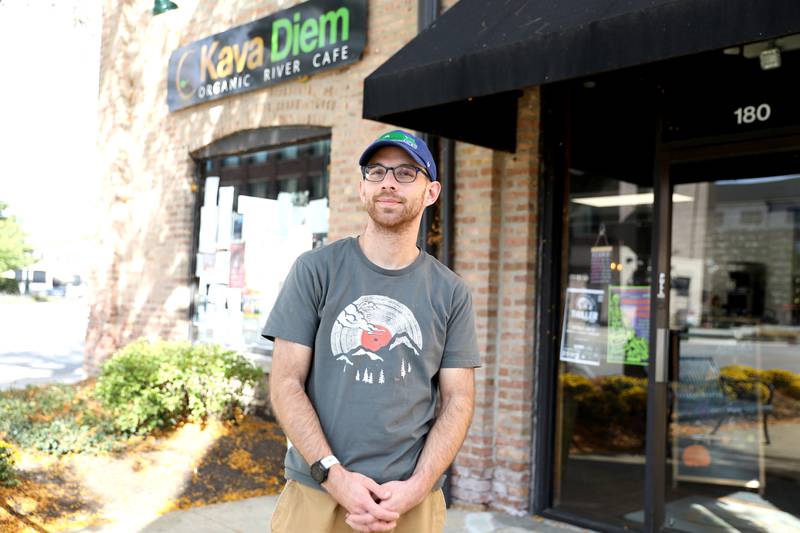 Alex Behrens purchased Kava Diem Organic River Cafe in St. Charles late last month.