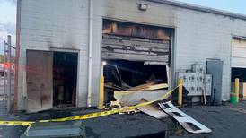 Plainfield and neighboring fire departments battle office blaze