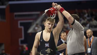 Marian Central’s Jimmy Mastny completes 3-peat at IHSA state boys wrestling finals