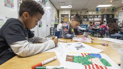 Photos: Merrill School learns about veterans