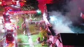 Photos: Fire breaks out at Spring Valley home