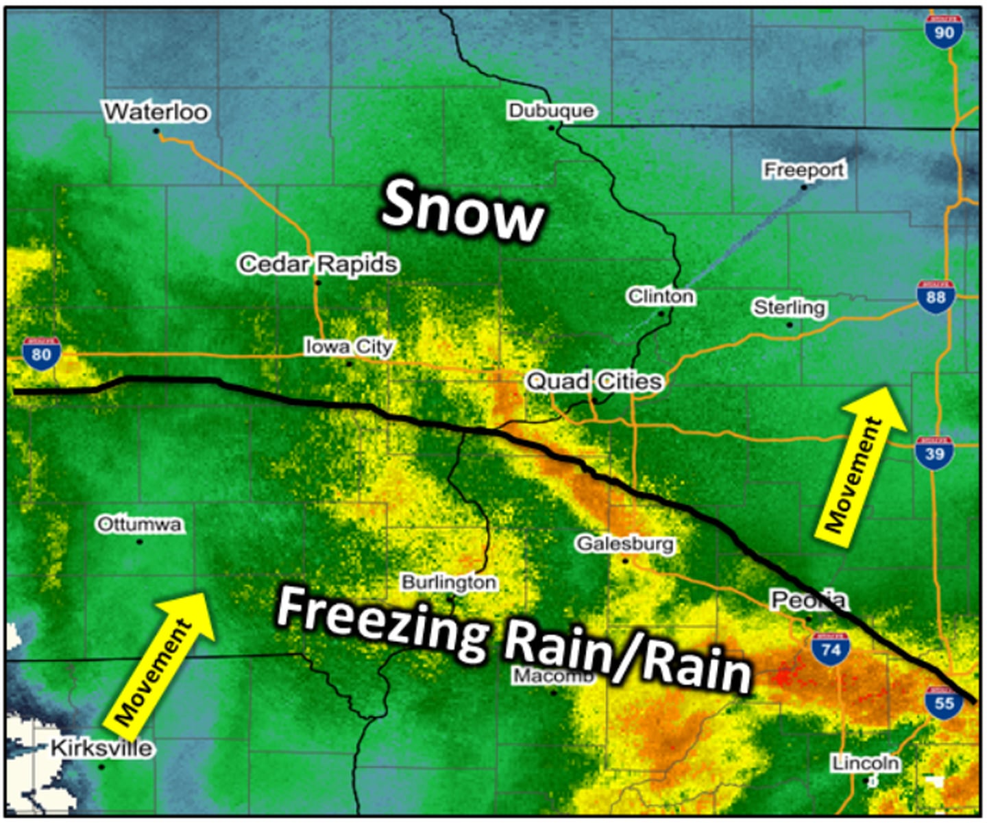 Traffic slows as first snow covers highways Shaw Local