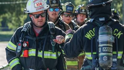 Photos: McHenry County marks Sept. 11 with firefighter stair climb, motorcycle ride