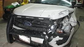 Four state police squad cars hit in almost 12 hours, including one in Iroquois County