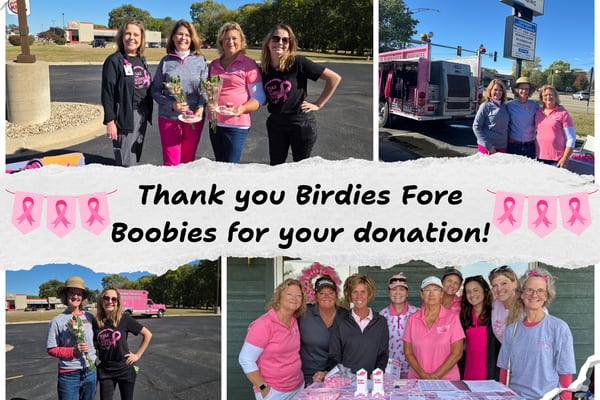 Birdies Fore Boobies Committee donates to Hope Cancer Wellness Center