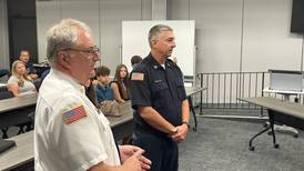 Tolley takes oath as full-time Mendota firefighter and paramedic
