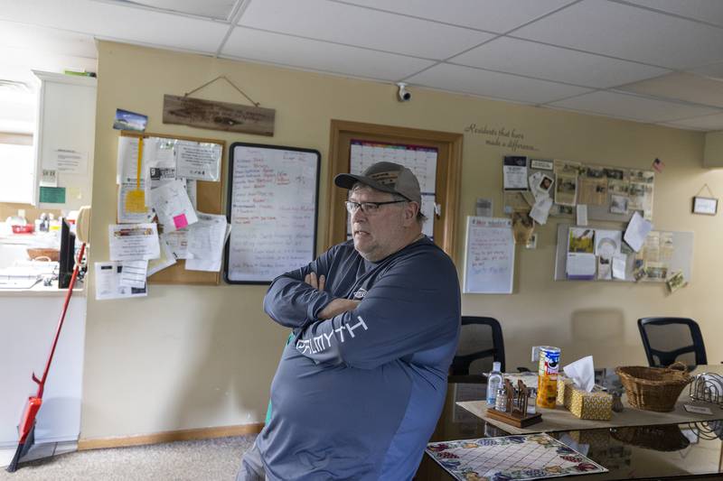 Myles Newberry, director of Sterling/Rock Falls PADS, speaks about the shelter Tuesday, July 15, 2025. The need is increasing, with nearly 30 people staying in a standard three bedroom sized home.