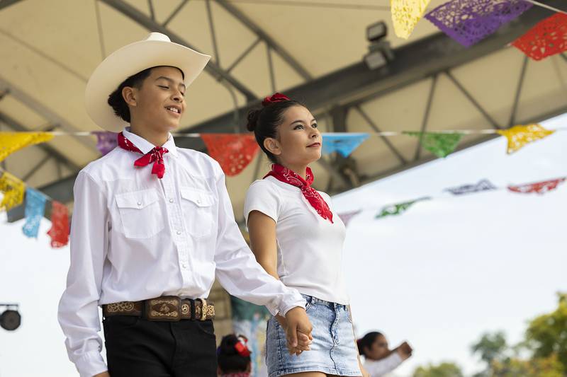 Dancers celebrate their Mexican heritage Saturday, Sept. 13, 2025, at Taste of Fiesta in Rock Falls.
