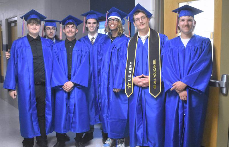 Genoa-Kingston graduates get ready to receive their diplomas Sunday, May 17, 2026, during the commencment ceremony at Genoa-Kingston High School.