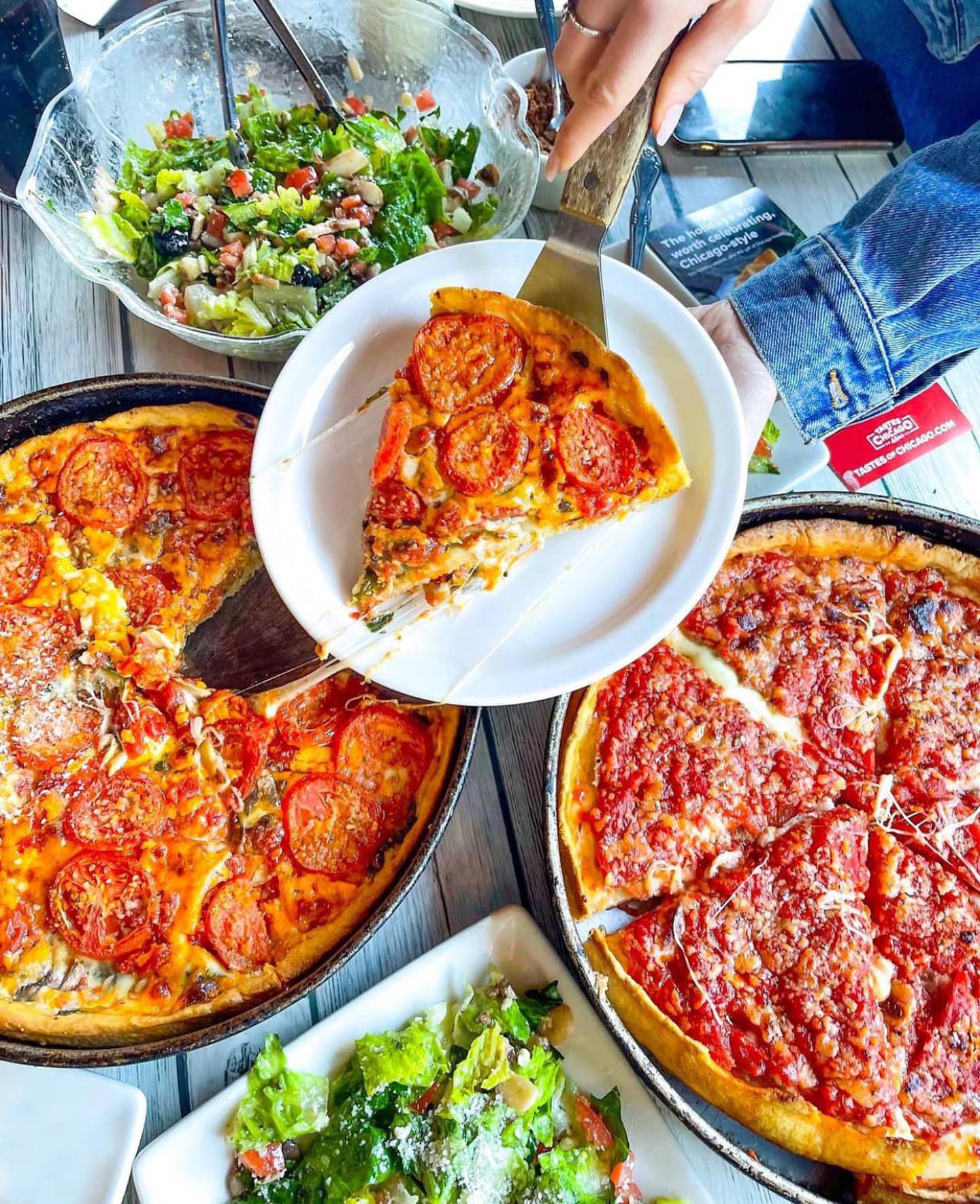 Lou Malnati's Pizzeria - Carry Out was voted by our Best of the Fox Readers for 2021 best deep dish pizza in Kane County.  (Photo from Lou Malnati's Facebook page).