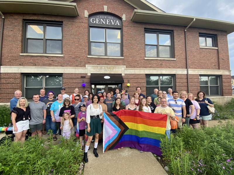 Geneva city officials raised the rainbow Pride Flag Thursday in recognition of June as Pride Month.