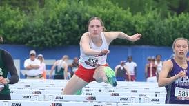 Oregon’s Jillian Hammer wins IHSA state track title in the 300 hurdles to lead Sauk Valley area medalists