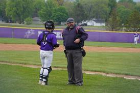 Griffith marks 40 years of umpiring in the Rochelle area: ‘I’m out here for the kids’