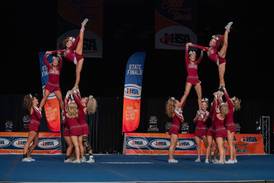 Morris Cheerleaders win IHSA 2A state championship