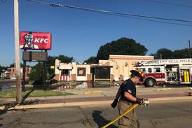La Salle KFC damaged in early-morning fire