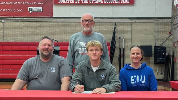 Ottawa’s Weston Averkamp to hurdle at Eastern Illinois