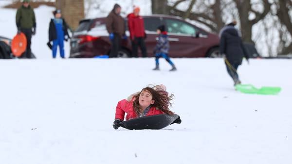 Photos: Snow fun at Helgeson hill