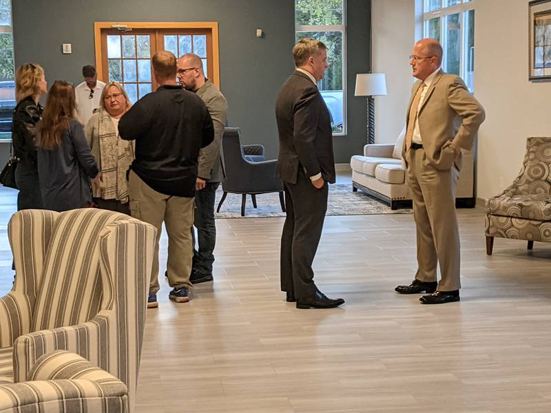 Candidates running for local, state and national offices were part of a meet and greet event on Oct. 7 hosted by the Oswego Area Chamber of Commerce and the Kendall County Bar Association.