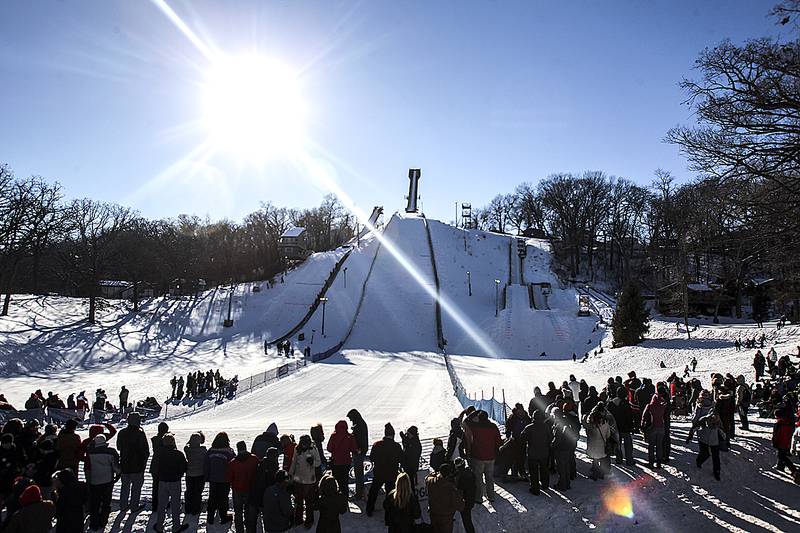 The 109th Norge Ski Jump Tournament was held at the Norge Ski Club in Fox River Grove Saturday January 25, 2014. The tournament continues through Sunday.