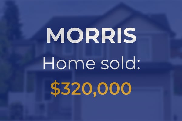 Sale closed in Morris: $320,000 for a single-family home