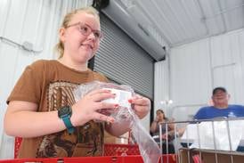Photos: Peru girl donates 400 pounds of beef to Hall Township Food Pantry