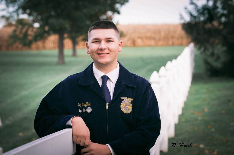 Ty Steffen was recently named American Star Farmer finalist. The American Star Farmer is awarded to the FFA member that demonstrates the top production agriculture supervised agricultural experience in the nation. (Joe Steffen)